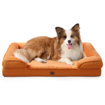 Orthopedic Dog Sofa Bed with Memory Foam & Waterproof Cover