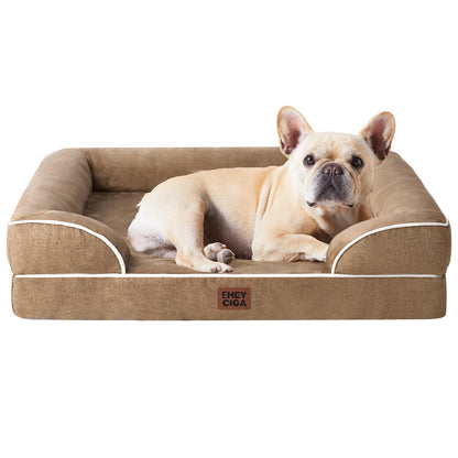 Orthopedic Dog Sofa Bed with Memory Foam & Waterproof Cover