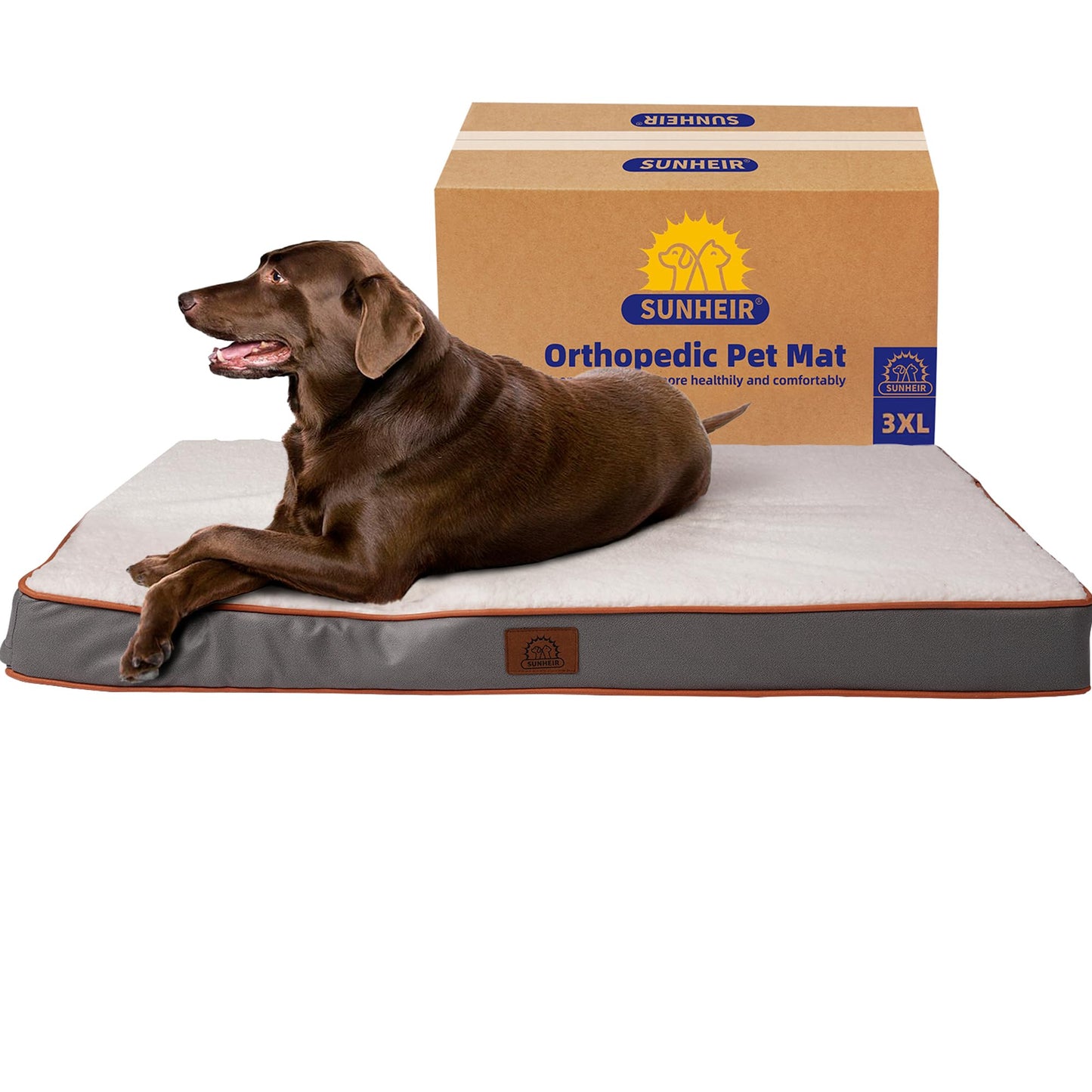 Orthopedic Dog Bed with Egg Crate Foam & Waterproof Cover