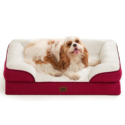 Orthopedic Dog Sofa Bed with Memory Foam & Waterproof Cover