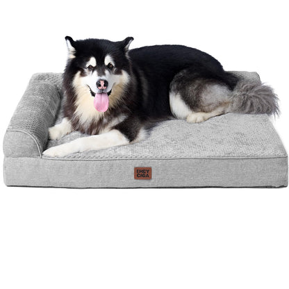 Memory Foam Orthopedic Dog Bed with Waterproof Washable Cover