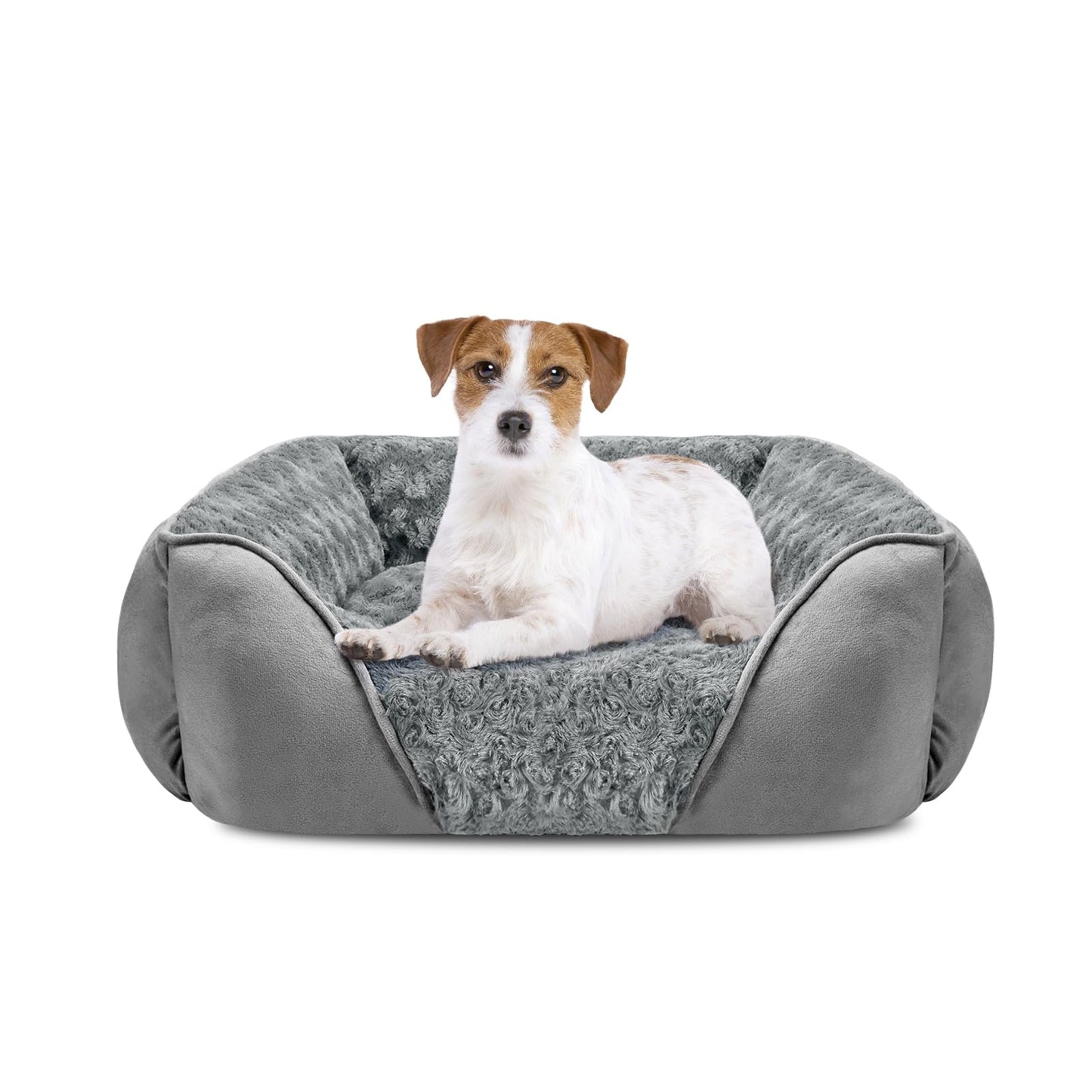 Orthopedic Dog Bed with Washable Cover & Anti-Slip Bottom