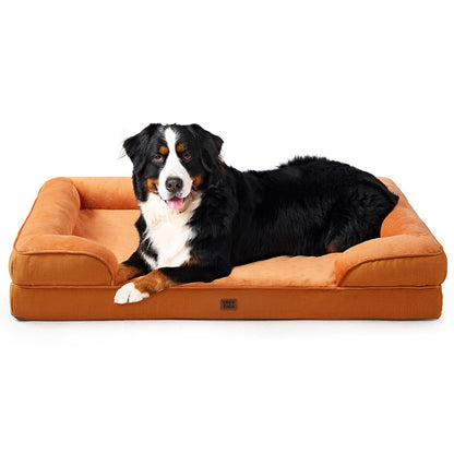 Orthopedic Dog Sofa Bed with Memory Foam & Waterproof Cover