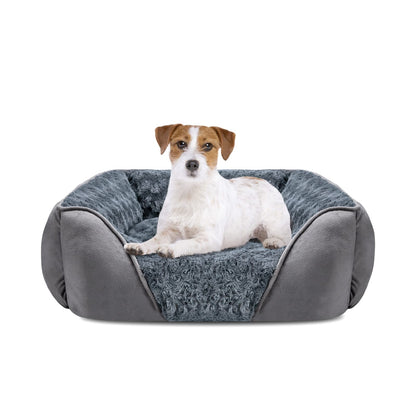 Orthopedic Dog Bed with Washable Cover & Anti-Slip Bottom