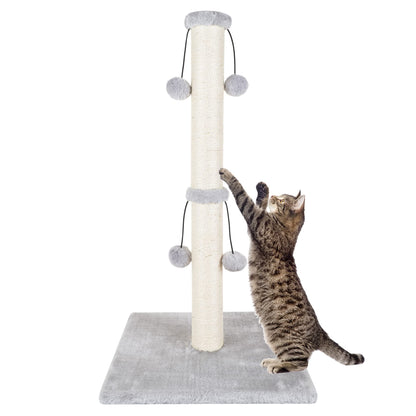 Dimaka Cat Scratching Post, Cat Scratcher for Large Cats with Teasing Toy Ball