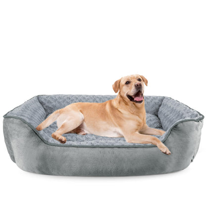 Orthopedic Dog Sofa Bed with Washable Cover & Anti-Slip Bottom