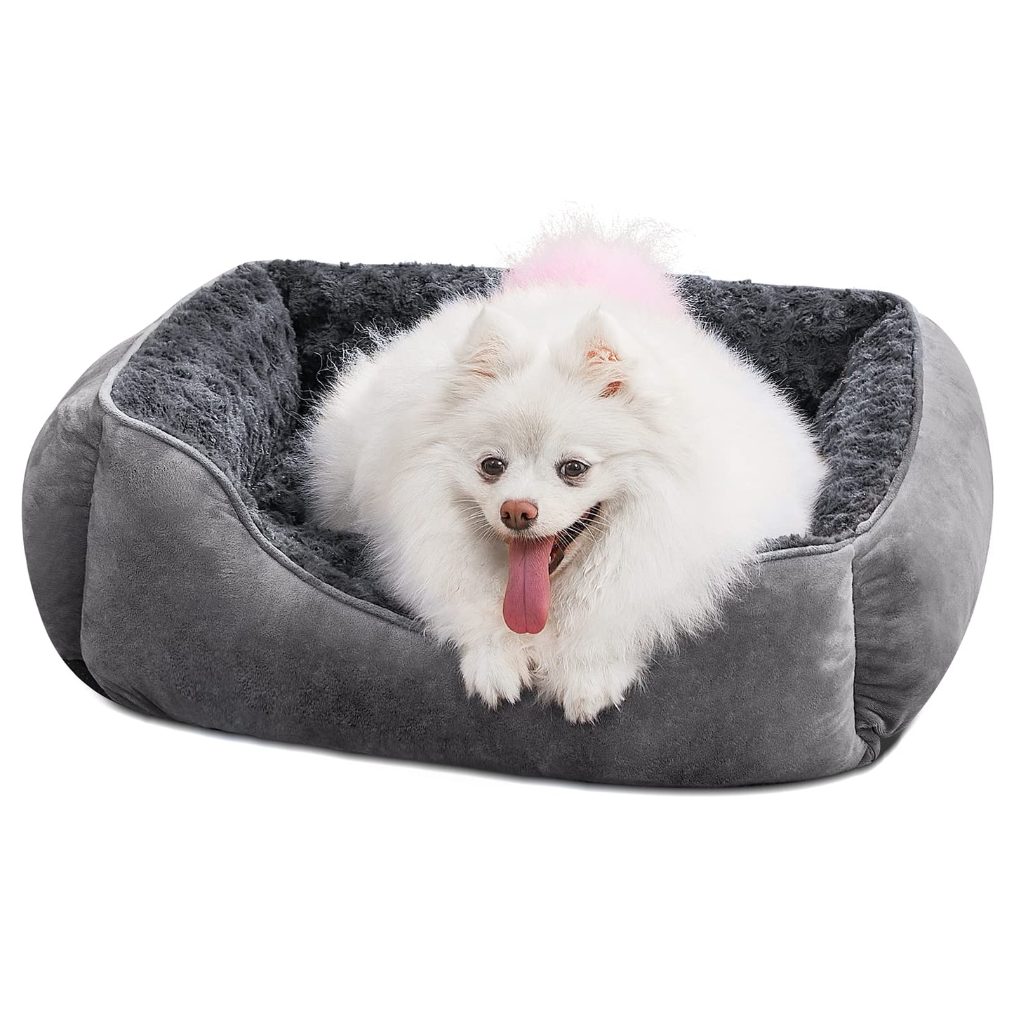 Orthopedic Dog Sofa Bed with Washable Cover & Anti-Slip Bottom