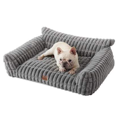 ComfyFleece Dog Sofa Bed with Washable Cover for Medium Dogs