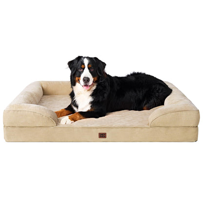 Orthopedic Dog Sofa Bed with Memory Foam & Waterproof Cover