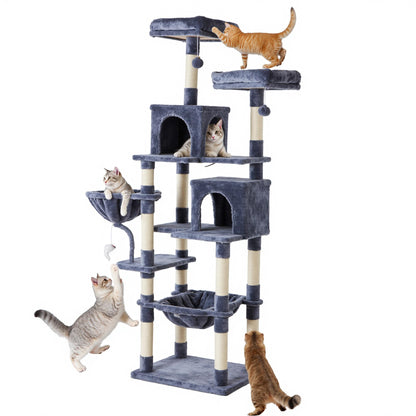 Sweetcrispy Cat Tree Tower – Multi-Level with Sisal Scratching Post