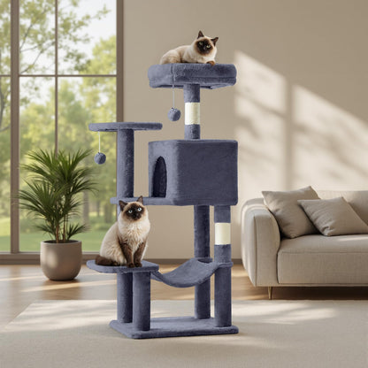 Sweetcrispy Cat Tree Tower – Multi-Level with Sisal Scratching Post