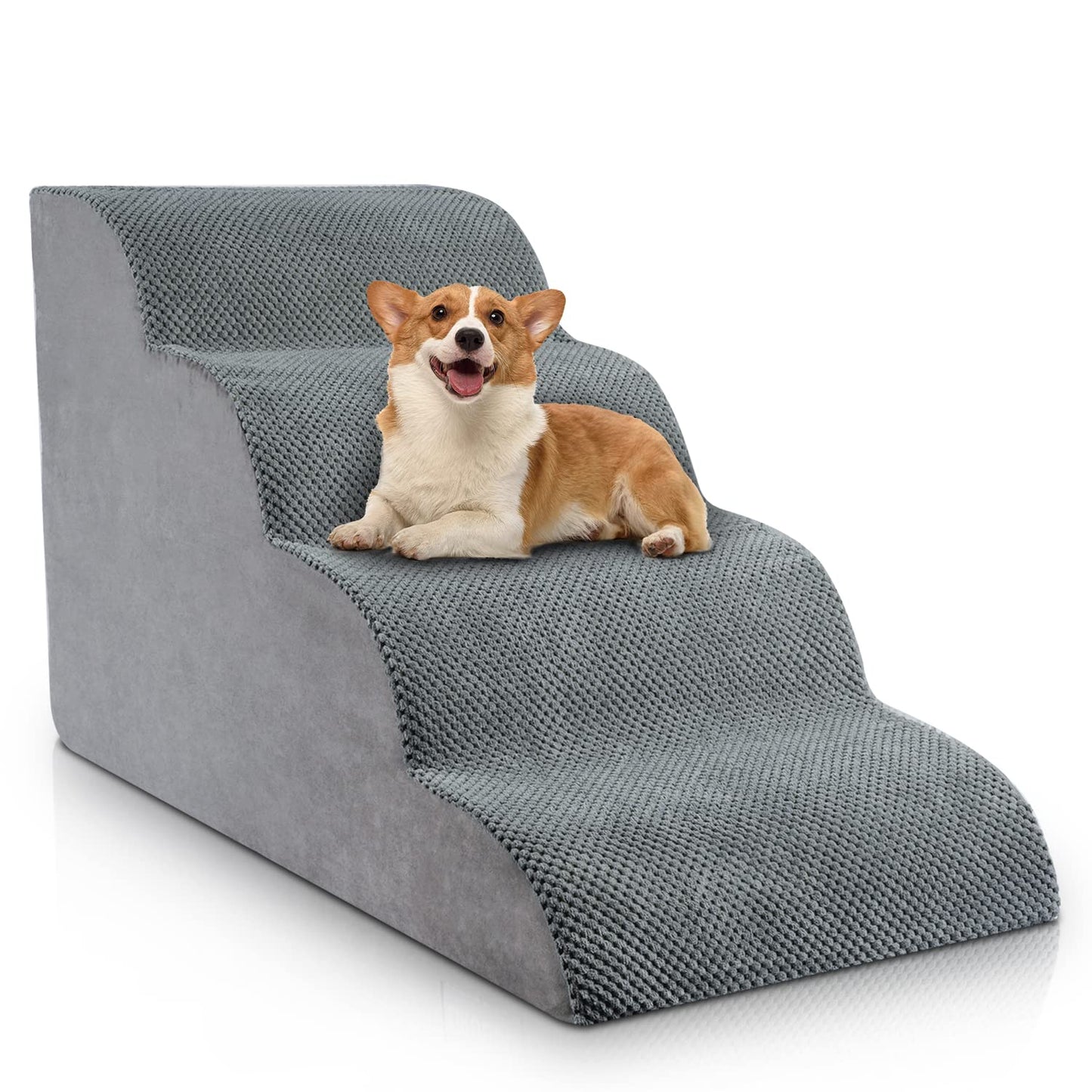 3-Step Dog Stairs for Beds & Couch with Non-Slip Design