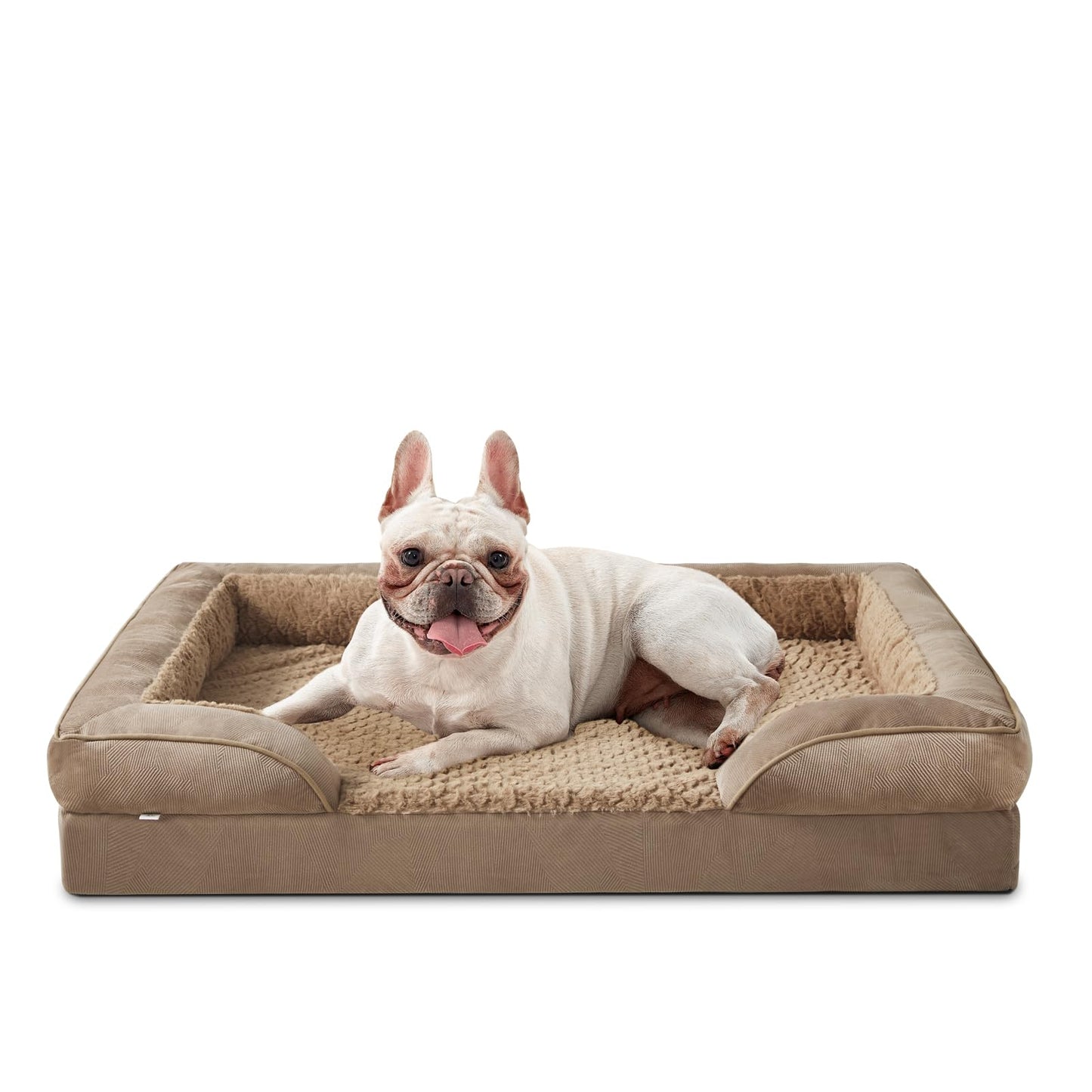 XL Orthopedic Dog Sofa Bed with Egg Crate Foam & Waterproof Lining