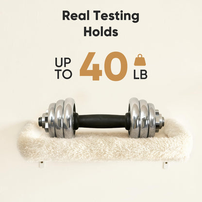 4-in-1 Cat Wall Climber Set with Bridge, Bed & Scratching Post