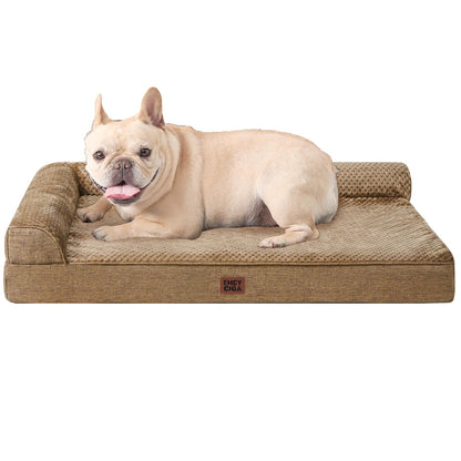Memory Foam Orthopedic Dog Bed with Waterproof Washable Cover