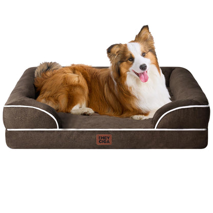 Orthopedic Dog Sofa Bed with Memory Foam & Waterproof Cover