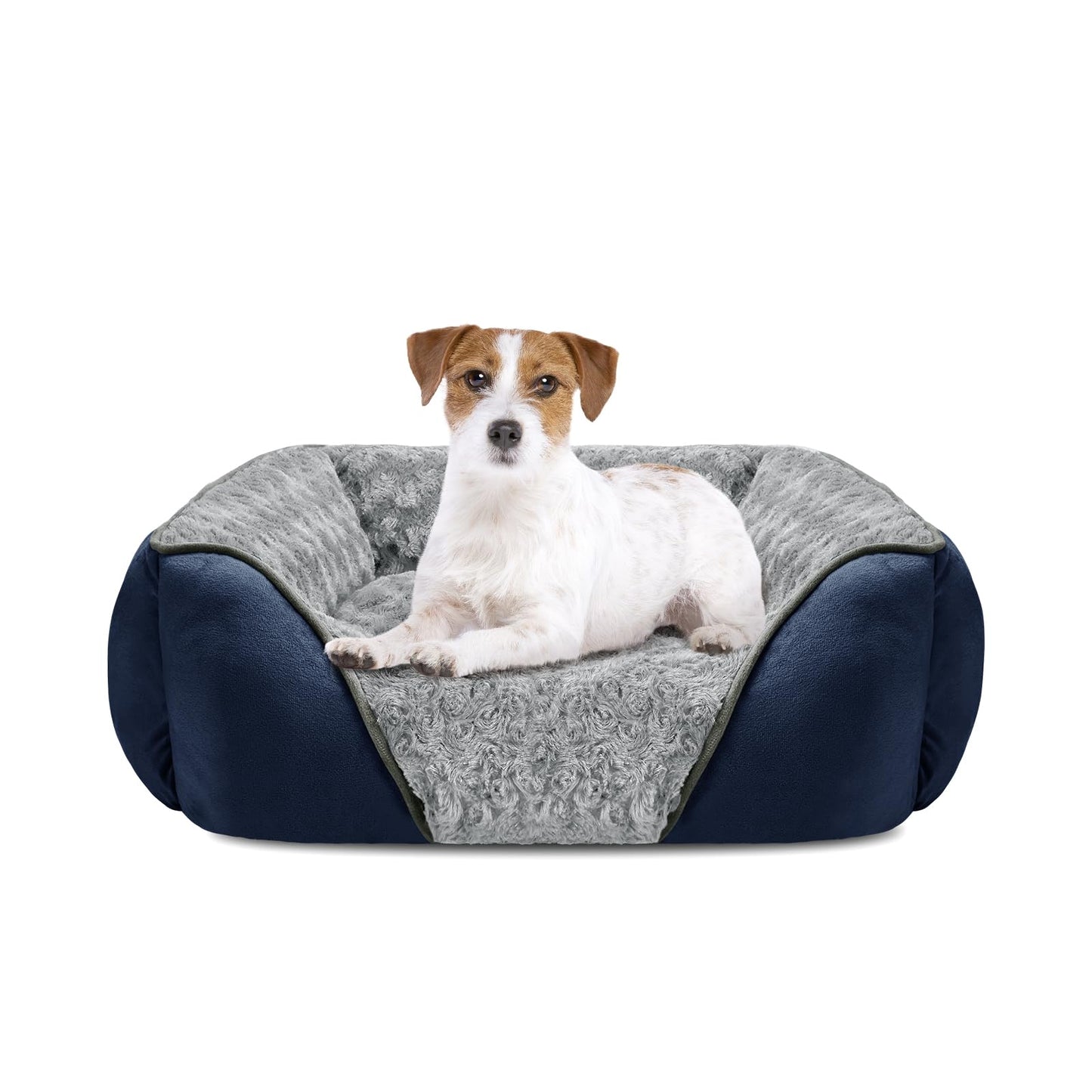 Orthopedic Dog Bed with Washable Cover & Anti-Slip Bottom