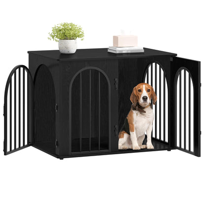 Wooden Dog Crate Furniture Kennel End Table for Dogs