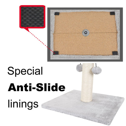 Dimaka Cat Scratching Post, Cat Scratcher for Large Cats with Teasing Toy Ball