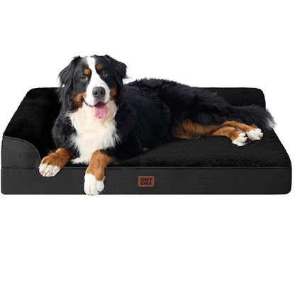 Memory Foam Orthopedic Dog Bed with Waterproof Washable Cover