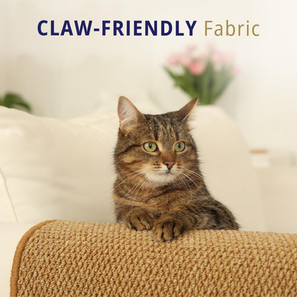 67" Cat Wall Climbing Carpet Scratch Mat with Wall Mount Nails