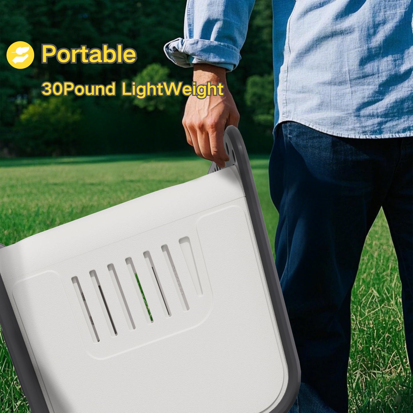 Durable Plastic Dog House with Lockable Door & Elevated Floor