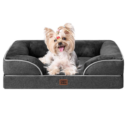 Orthopedic Dog Sofa Bed with Memory Foam & Waterproof Cover