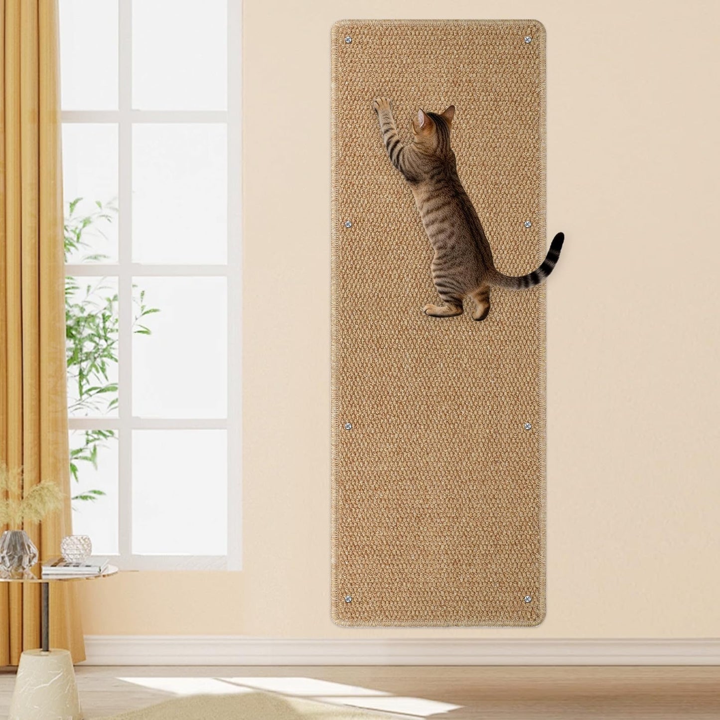 71" Cat Wall Climbing Scratch Pad for Furniture & Wall Protection