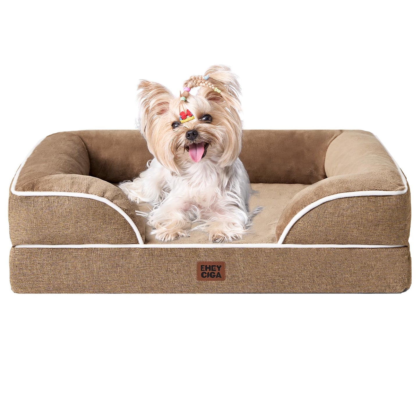 Orthopedic Dog Sofa Bed with Memory Foam & Waterproof Cover