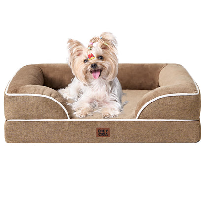 Orthopedic Dog Sofa Bed with Memory Foam & Waterproof Cover