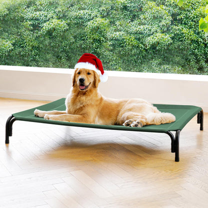 Elevated Dog Cot Bed with Breathable Mesh & Tool-Free Frame