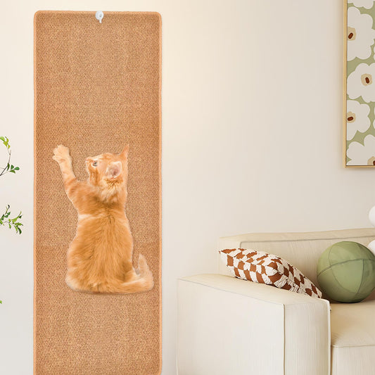 70.9" Cat Wall Climbing Scratch Carpet Pad with Wall Mount Nails