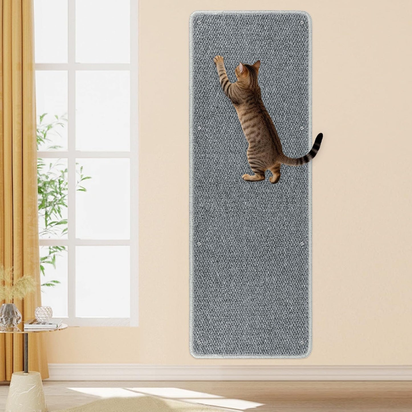 71" Cat Wall Climbing Scratch Pad for Furniture & Wall Protection