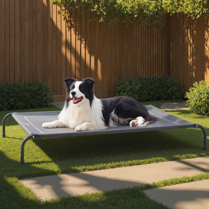 Cooling Elevated Dog Bed with Breathable Mesh & Stable Frame