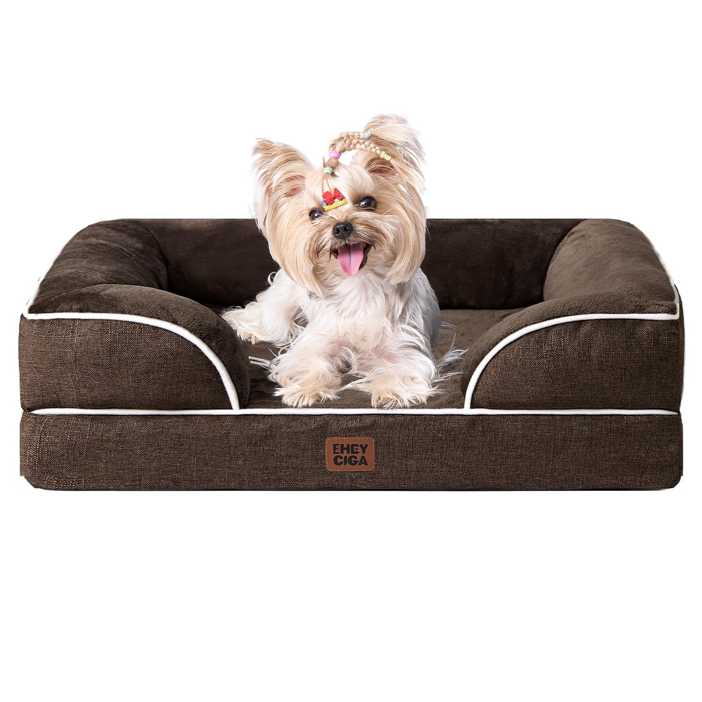 Orthopedic Dog Sofa Bed with Memory Foam & Waterproof Cover