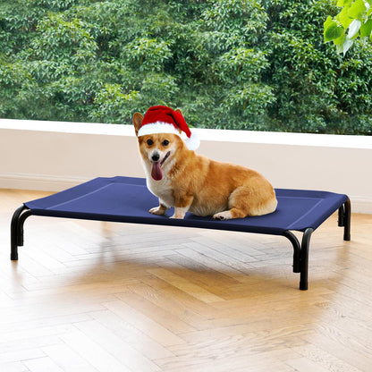 Elevated Dog Cot Bed with Breathable Mesh & Tool-Free Frame