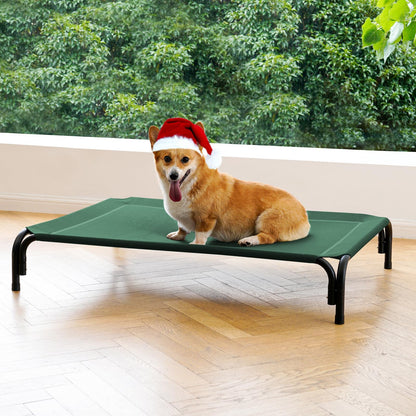 Elevated Dog Cot Bed with Breathable Mesh & Tool-Free Frame