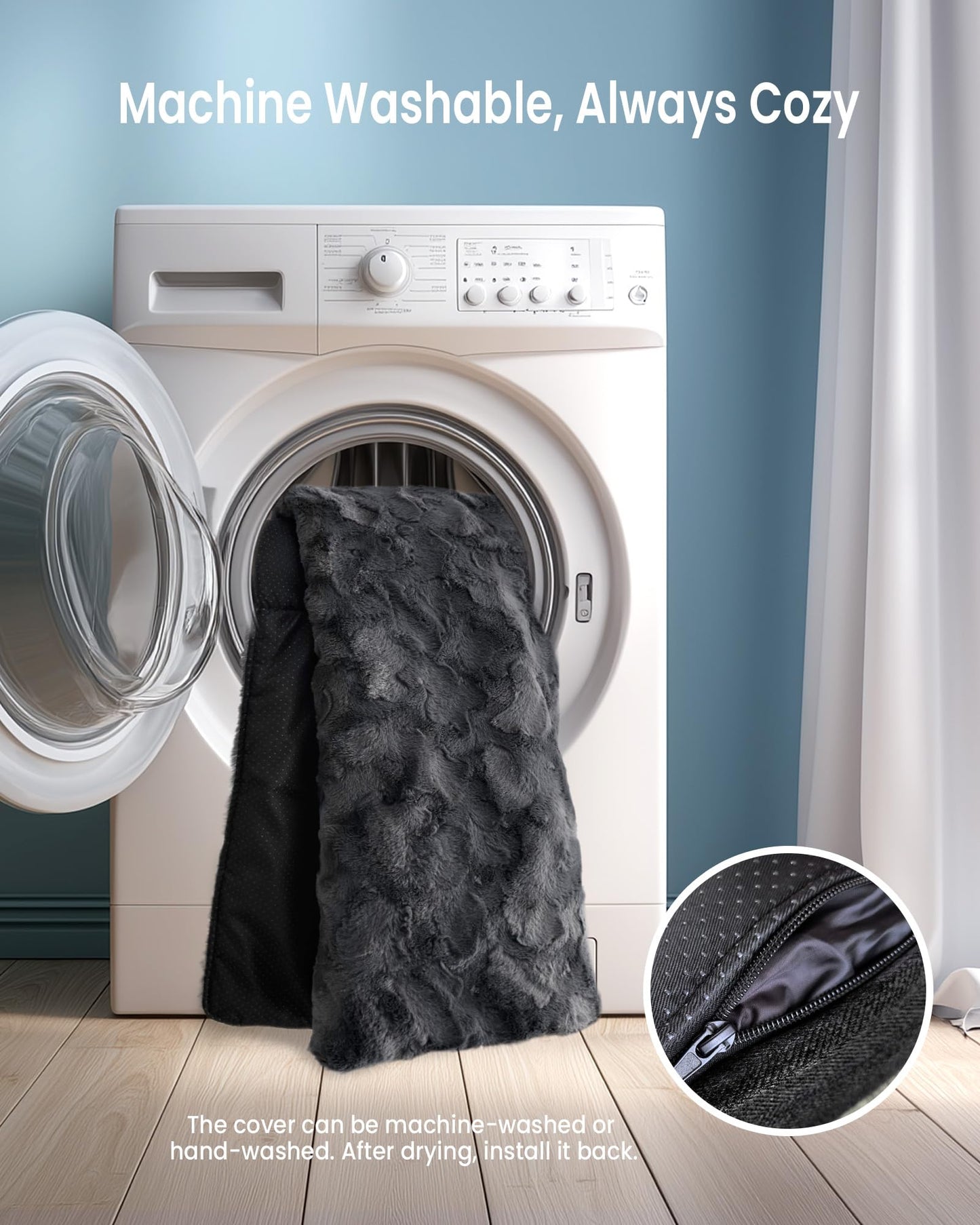 Calming Memory Foam Dog Couch Bed with Washable Waterproof Cover