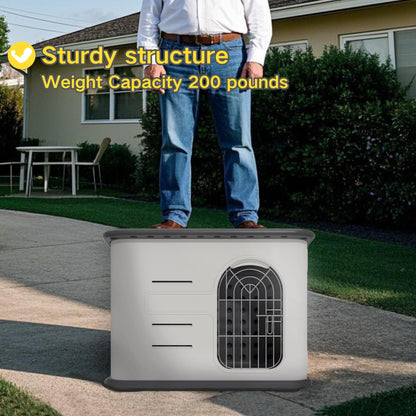 Durable Plastic Dog House with Lockable Door & Elevated Floor