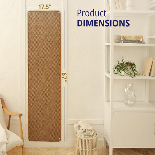 67" Cat Wall Climbing Carpet Scratch Mat with Wall Mount Nails