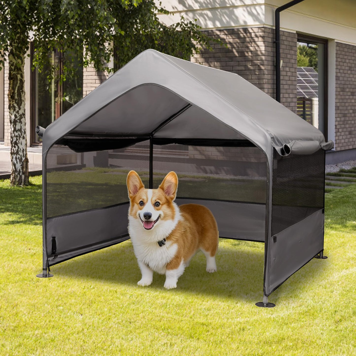 Summertrail Extra Large Dog House Outside, Dog Tent Outdoor, Big Dog Shade Shelter
